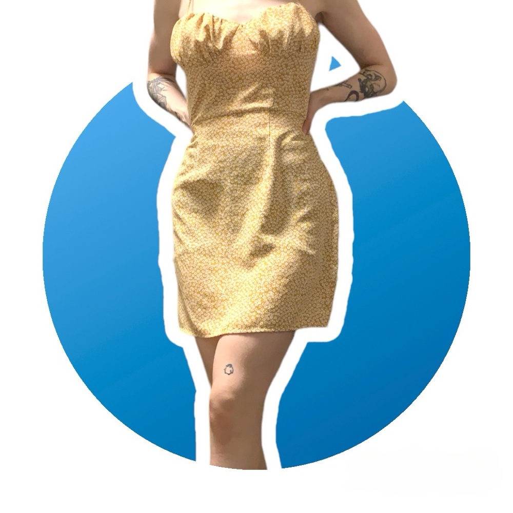 SHEIN | Floral Mini Dress | Yellow